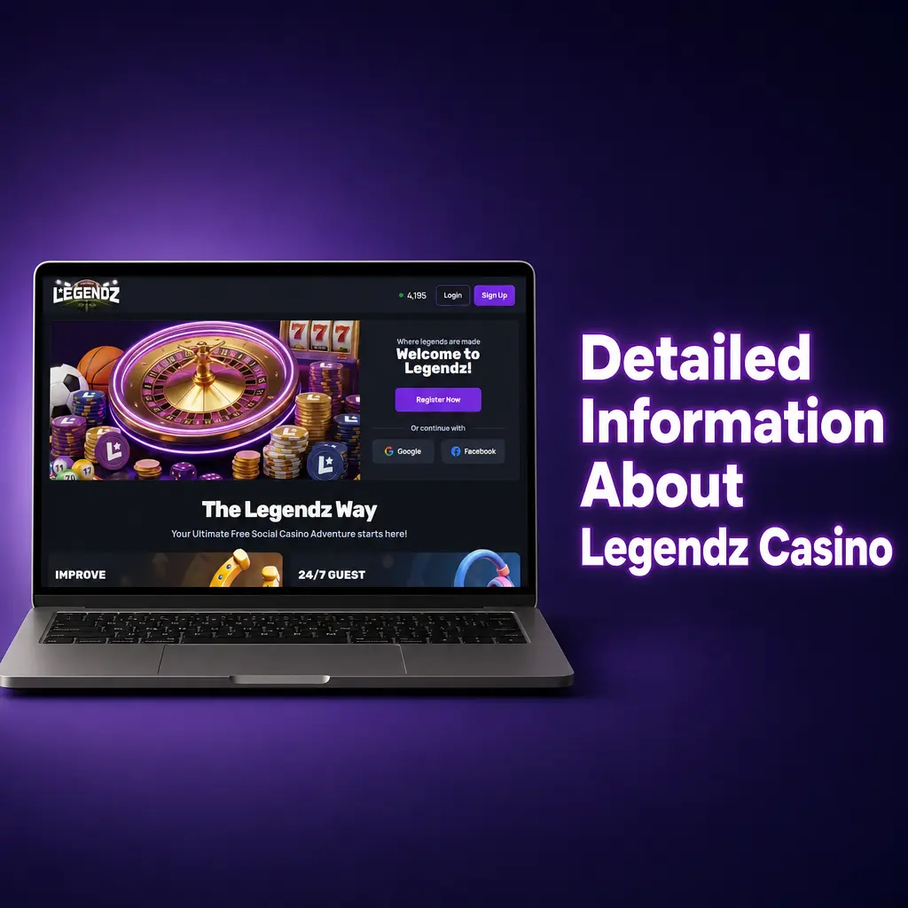 Legendz Casino app interface showing sports betting and casino games with secure login on mobile devices
