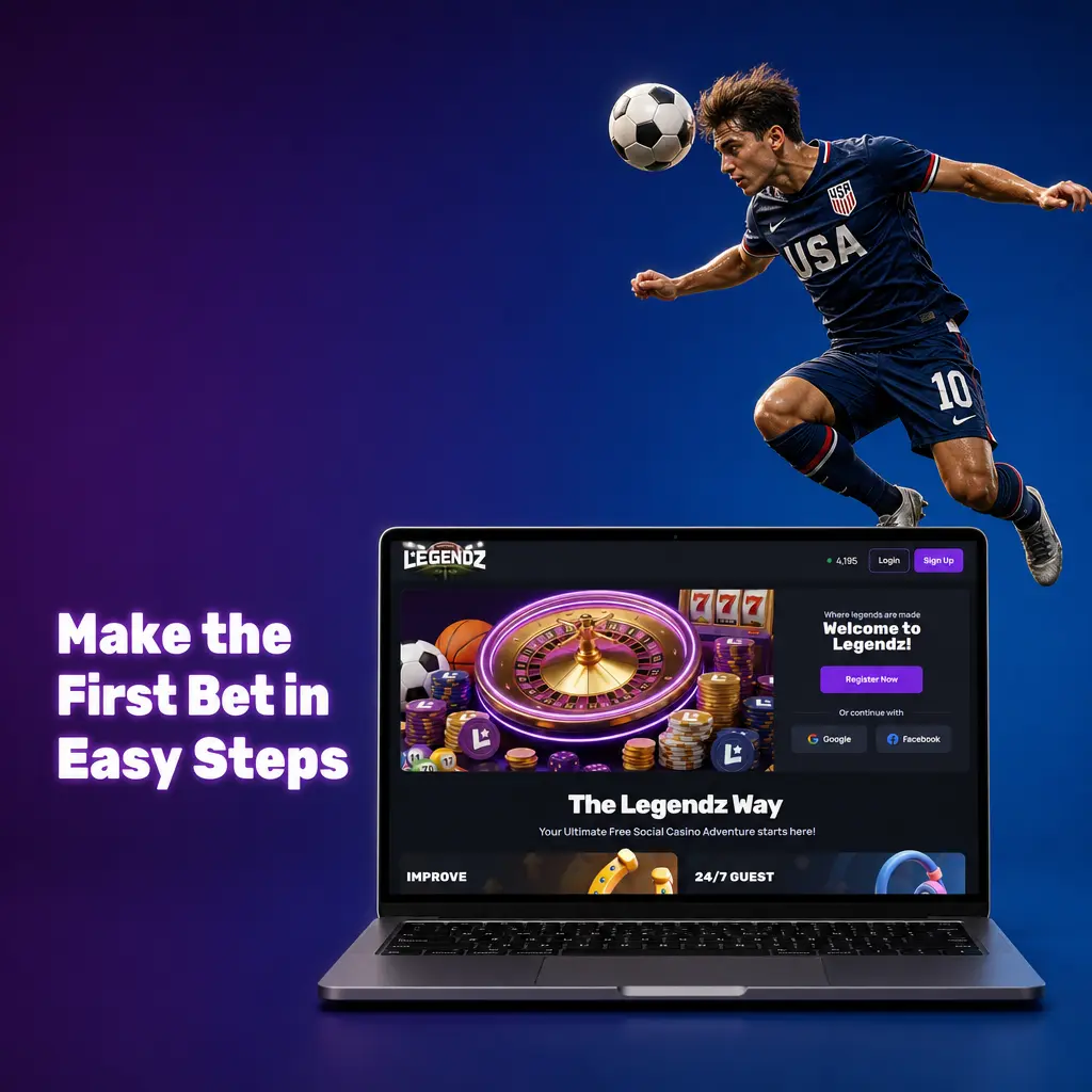 Step-by-step guide to placing your first sports bet with Sweeps Coins at Legendz Casino sportsbook
