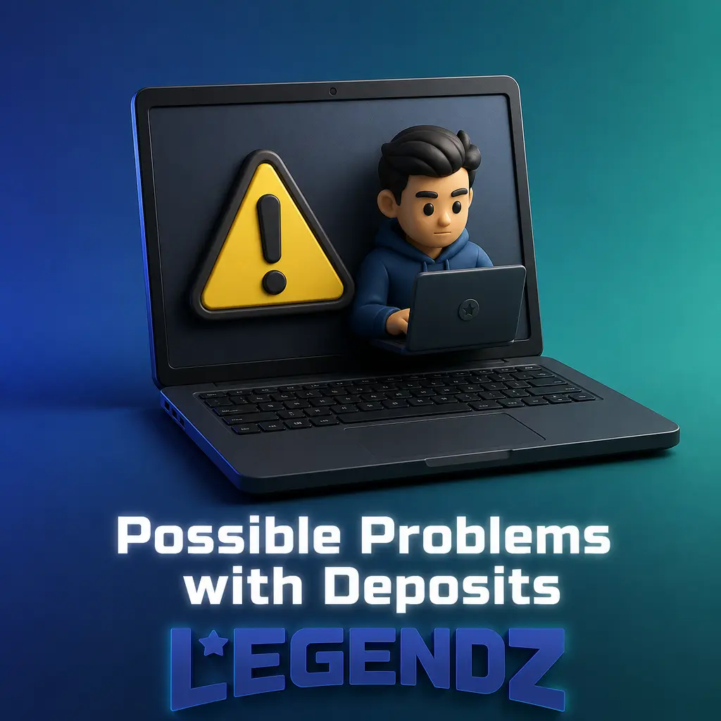 Common deposit issues at Legendz Casino: card declines, delayed coin credit, verification holds, unlisted payment methods, and duplicate charges.