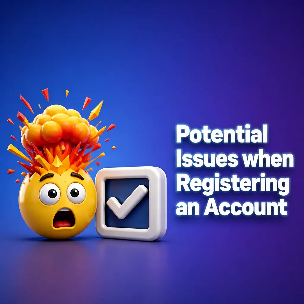 Common account registration issues including email conflicts, verification emails, age errors, and payment declines