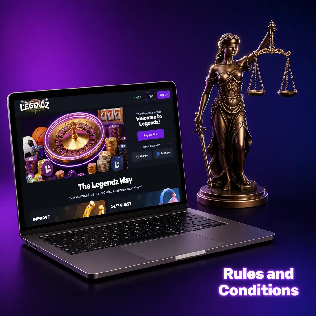 Legendz Casino rules and conditions for US players: age, account, wagering, residency, and verification requirements.