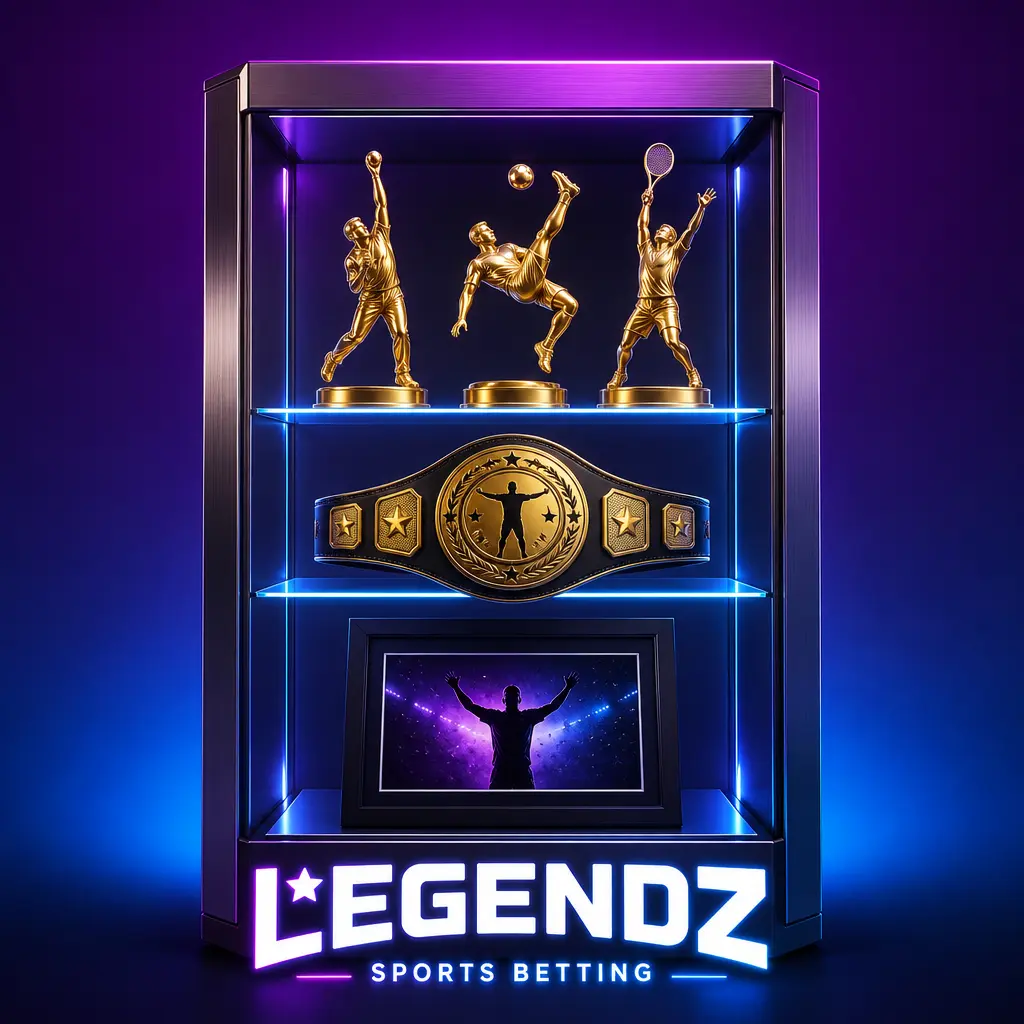 Legendz Casino sports betting: live odds on NFL, NBA, MLB, NHL, soccer, tennis, golf, MMA, boxing, racing, and esports.