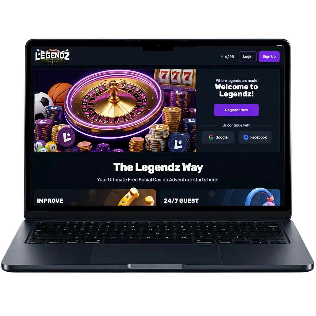 Legendz Casino United States official site: sports betting, slots, live casino, sweepstakes model with sign-up bonus.