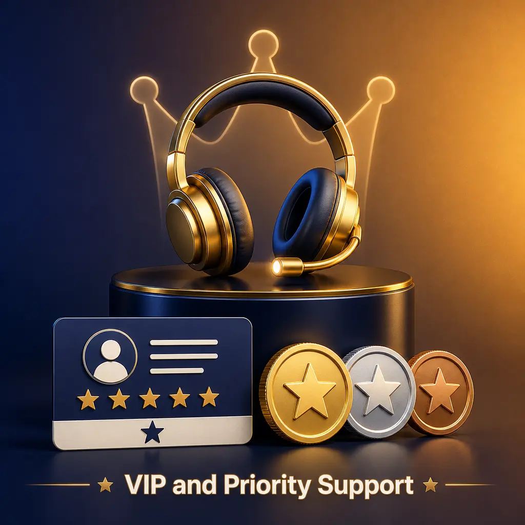 VIP and Priority Support at Legendz Casino for loyalty program players with faster live chat and dedicated contact access