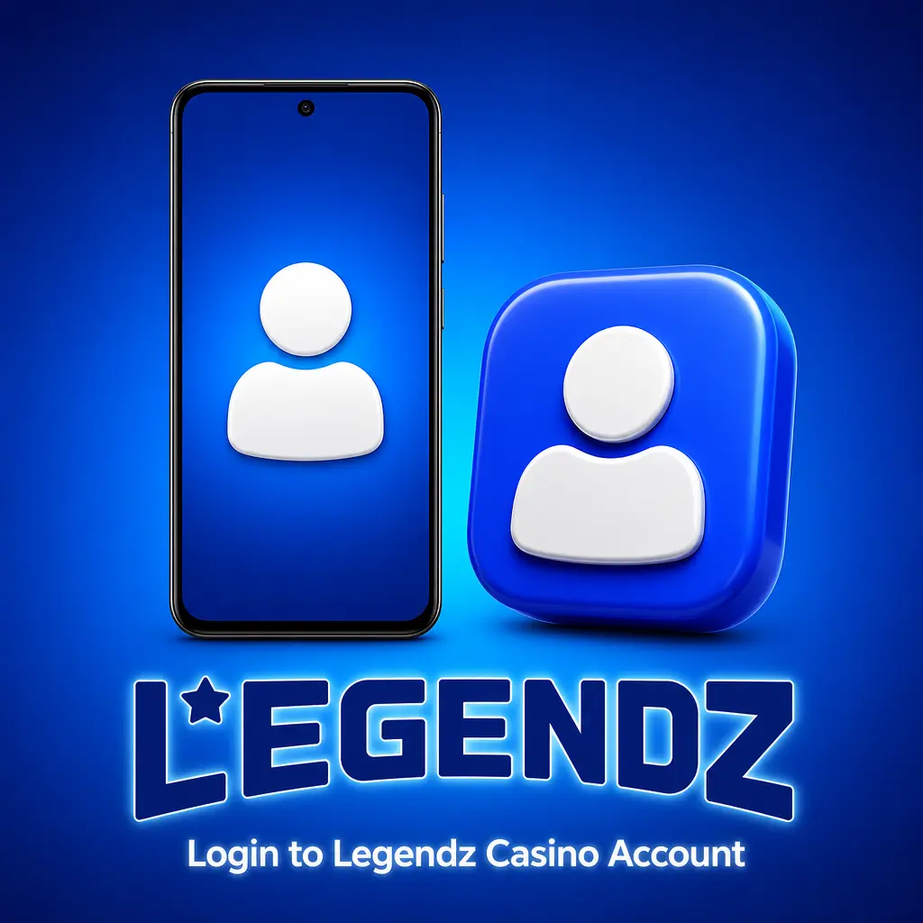 Login screen for Legendz Casino account showing email, password, and sign-in button on browser or app.