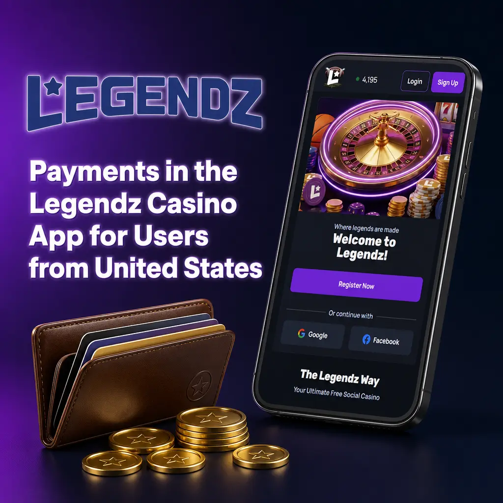 Legendz Casino app payment options for US users: nine methods, instant Gold Coin deposits, and fast withdrawals.