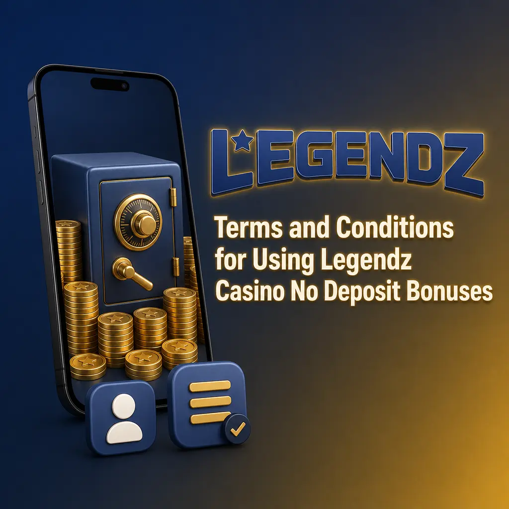 Terms and conditions for claiming Legendz Casino no deposit bonuses, including eligibility, wagering, and verification rules.